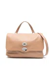 Zanellato Postina Daily Medium Leather Handbag In Brown