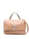Zanellato Postina Daily Medium Leather Handbag In Neutral