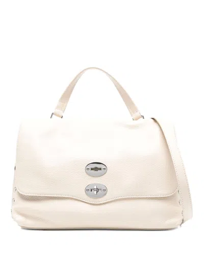 Zanellato Postina Daily Medium Leather Handbag In Sand
