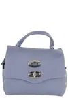 Zanellato Leather Bag Postina Daily Night Baby Shoulder Bag In Gray