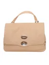 Zanellato Postina Daily Baby Leather Handbag With Shoulder Strap In Pink