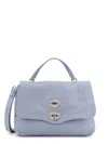 Zanellato Postina® Daily S Leather Crossbody Bag In Blue