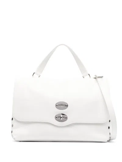 Zanellato Postina Daily Shoulder Bag With Removable Strap In White