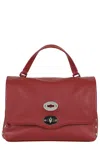 Zanellato Small Postina Turn-lock Studded Tote Bag In Red