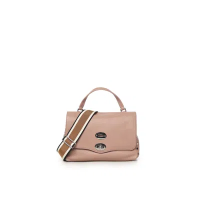 Zanellato Postina Studded Leather Shoulder Bag In Pink