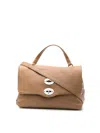 Zanellato Leather Twist-lock Satchel In Beige