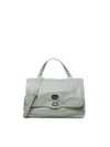 Zanellato Medium Leather Postina Bag In Green