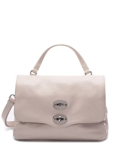 Zanellato Postina Daily Small Leather Handbag In Orange