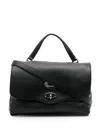 Zanellato Postina Daily Small Leather Handbag In Black