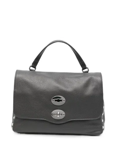 Zanellato Postina Daily Small Leather Handbag In Gray