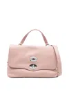 Zanellato Postina Daily Small Leather Handbag In Nude