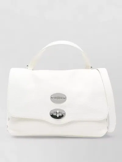 Zanellato Postina Daily Small Leather Shoulder Bag In White