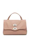 Zanellato Postina Daily Stud-embellished Leather Tote Bag In Pink