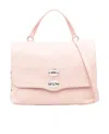 Zanellato Small Leather Handbag Adjustable Strap In Nude