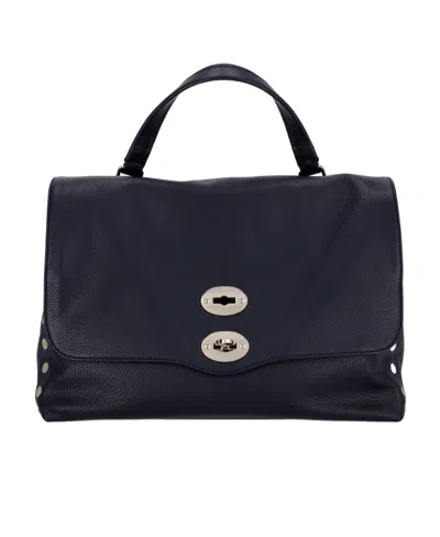 Zanellato Postina Daily Twist-lock Medium Tote Bag In Black