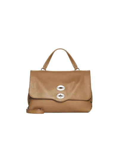 Zanellato Postina Daily Twist-lock Medium Tote Bag In Brown