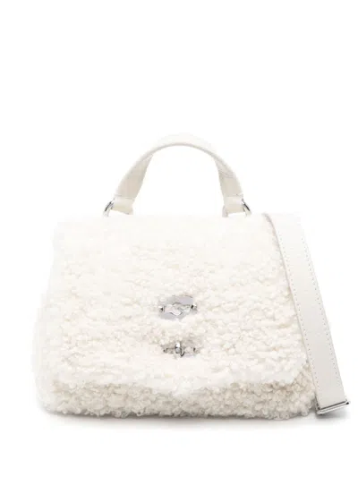 Zanellato Postina Dolly Baby Leather Handbag In White