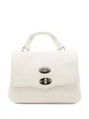 Zanellato Postina Double-flap Studded Shoulder Bag In Neutral