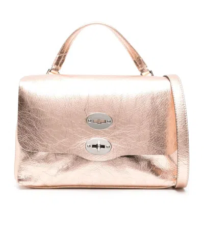 Zanellato Postina Flip Shoulder Bag In Nude