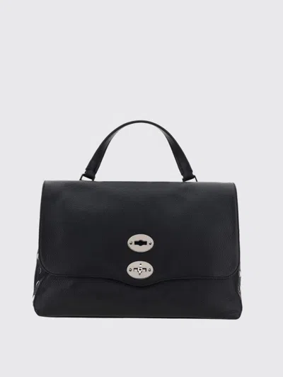 Zanellato Small Postina Foldover Top Tote Bag In Black