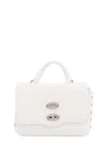 Zanellato Postina Daily Baby Leather Handbag In White