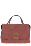 Zanellato Shoulder Bag With Metal Hardware And Studs In Brown