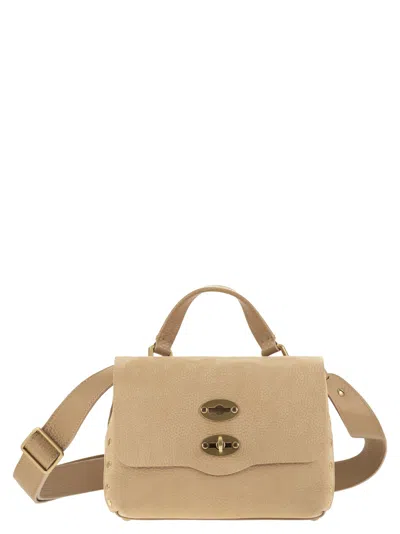 Zanellato Postina Jones Hammered Calfskin Bag Baby In Pink