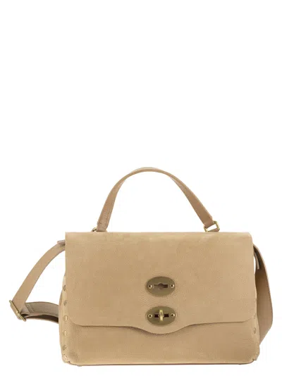 Zanellato Postina Jones Hammered Calfskin Bag S In Pink