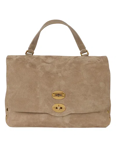 Zanellato Postina Jones Shoulder Bag In Taupe