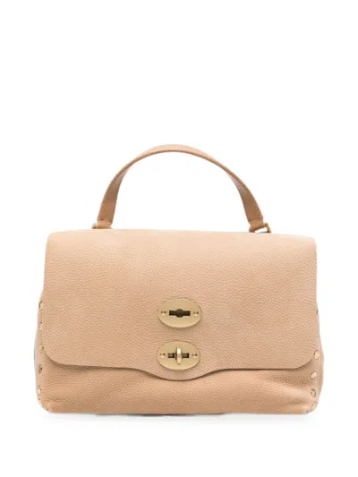 Zanellato Postina Jones Small Leather Handbag In Nude