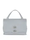 Zanellato Postina Leather Shoulder Bag In Blue