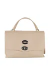 Zanellato Postina Leather Shoulder Bag In Neutrals