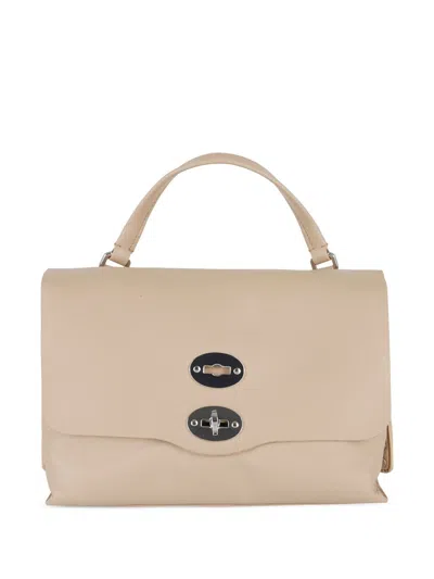 Zanellato Postina Leather Shoulder Bag In Neutrals