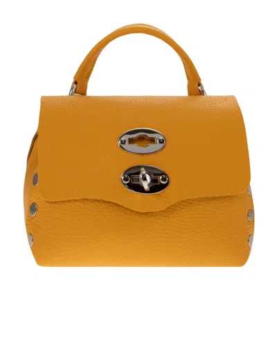 Zanellato Postina Leather Shoulder Bag In Orange