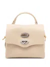 Zanellato Postina Leather Top-handle Studded Shoulder Bag