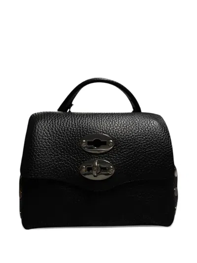 Zanellato Postina Leather Tote Bag In Black