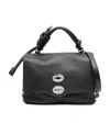 Zanellato Postina Leather Tote Bag In Black