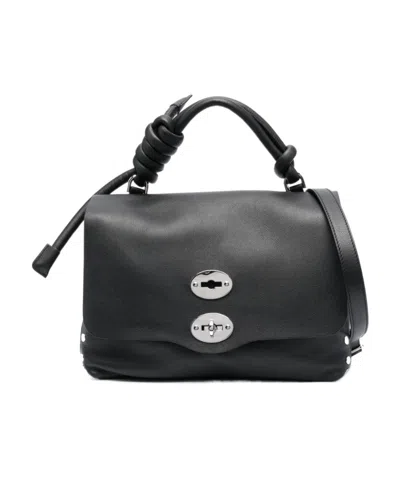 Zanellato Postina Leather Tote Bag In Black