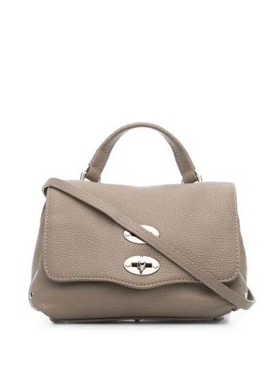 Zanellato Postina Leather Tote Bag In Nude