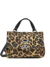 Zanellato Postina Leopard-print Mini Tote Bag In Neutral