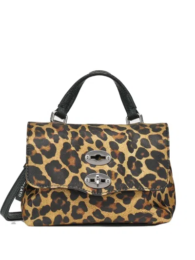 Zanellato Postina Leopard-print Mini Tote Bag In Neutral