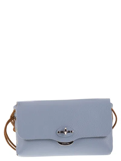 Zanellato Postina Lettera - Small Leather Bag In Light Blue