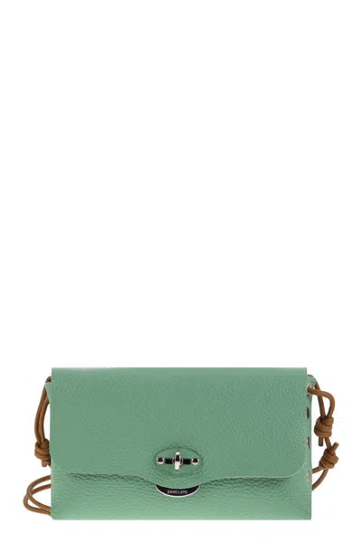 Zanellato Postina Lettera - Small Leather Bag In Water Green