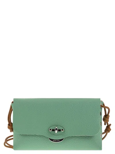 Zanellato Postina Lettera - Small Leather Bag In Water Green