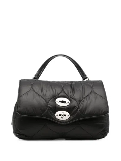 Zanellato Small Postina Lunaria Quilted Tote Bag In Purple