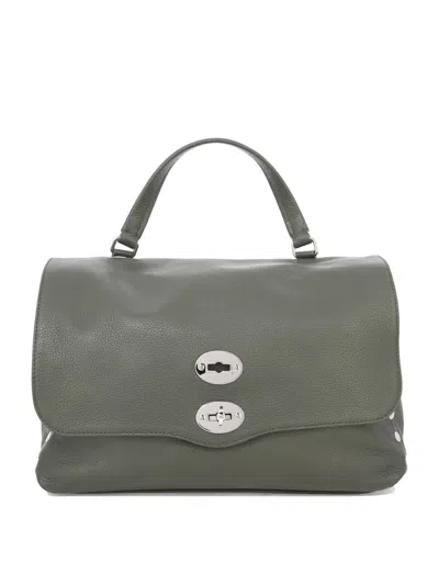 Zanellato Postina M Daily Foldover Top Handbag In Green