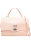 Zanellato Postina M Daily Leather Handbag In Pink