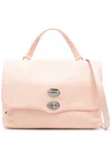 Zanellato Postina M Daily Leather Handbag In Pink