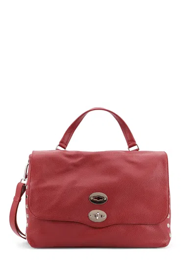 Zanellato Postina M Leather Shoulder Bag In Red