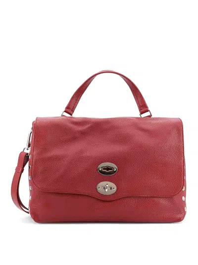 Zanellato Postina M Leather Shoulder Bag In Red